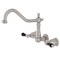 Kingston Brass KS1288PKL Duchess Wall Mount Kitchen Faucet, Brushed Nickel KS1288PKL - alternate 1